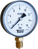 Thermo-manomètre Cadran 0-120 °c 0-6 Bar Entrée Latérale Bsp 1/2 Pouce 80  mm