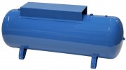 Réservoir pour air comprimé horizontal avec plaque support