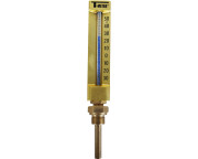 Thermomètre vertical industriel Droit Hauteur 150 mm Plongeur 63 mm