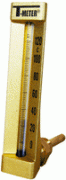 Thermomètre vertical industriel Equerre Hauteur 200 mm Plongeur 100 mm